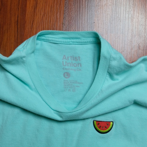 Teal Watermelon Tee Shirt - Large - Picture 4 of 5